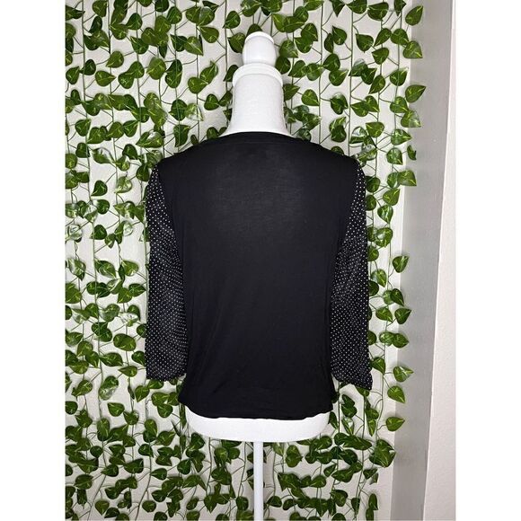 Black Heart Silk Madewell Blouse - Picture 2 of 7